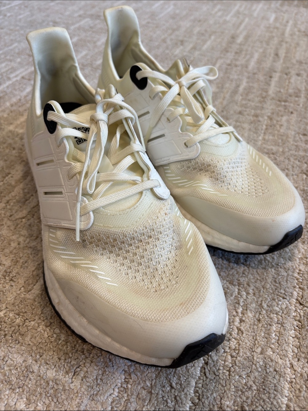 Men's Adidas Running Sneakers Size 11.5 - Cream/White